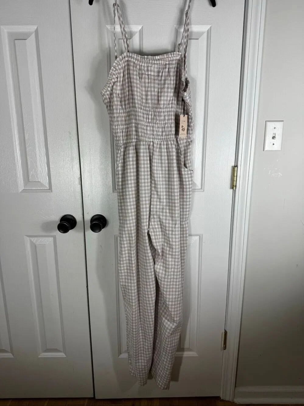 NWT Sincerely Jules Womens Plaid Romper Size XL